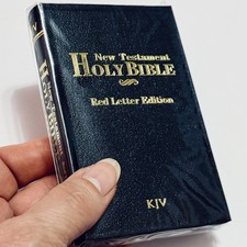 New Testament Pocket Bible KJV - Black Red Letter Edition picture