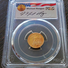 U.S. Mint 2021 1/10 oz American Gold Eagle Type 2 PCGS MS70 Reagan picture