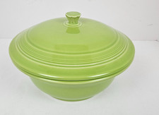 Vintage Homer Laughlin Fiesta Light Green Covered Casserole Fiestaware W/Lid picture
