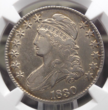 1830 Capped BUST Silver Half Dollar 50c NGC VF Details #024 Very Fine ECC&C Inc picture