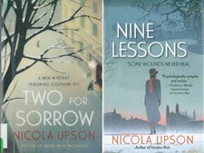Lot 2 Nicola Upson Josephine Tey Murder Mystery Two For Sorrow Nine Lessons picture