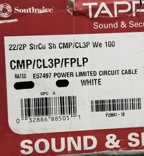 Southwire/Tappan 22/2P Individual Shield Pair Plenum Sound/Security Cable /50ft picture