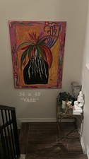 “VASE” ORIGINAL Abstract Painting Signed  36x48 picture