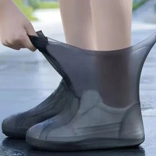 2Pcs Waterproof Silicone Shoe Covers Reusable Anti Slip Rain Boot Protectors picture