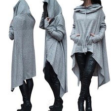 Fashion Trends New European and N Pure Color Long Hoodie picture