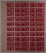 US SCOTT 977 PANE OF 50 MOINA MICHAEL STAMPS 3 CENT FACE MNH picture
