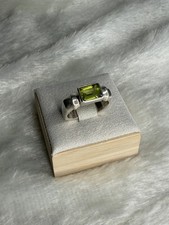 Vintage Silpada R0713 Sterling Silver Peridot Ring Chunky 925 SZ 5.5 picture