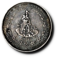 1888 Ohio Valley Centennial Exhibition Medal Awarded for Excellence Hark OH-95 picture
