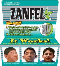 Zanfel Unique Duel-Action Formula Poison Ivy, Oak & Sumac Wash Cream 1 oz. Tube picture