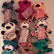 Grateful Dead Beanbag Plush Dancing Bears Lot of 10 w/ Tags 1998 GD-001 picture
