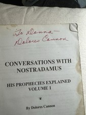 **Signed Dolores Cannon** picture