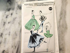 Newtex 6701 Vintage 1960s Girls Skirt Sewing Pattern Size 6-14 Cut Stretch picture