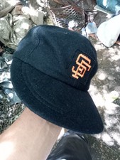 Vintage SF Giants MLB Hat Wool Blend Made In USA RARE 1960’s Medium Black VTG picture