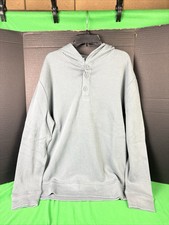 Gap Men's Henley Hoodie Size Medium Grey picture