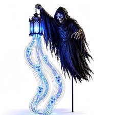 Halloween Grim Reaper Animated Garden Light, Solar Outdoor Decorations picture