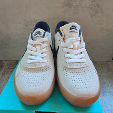 Nike SB Heritage Vulc Skateboarding Shoes White Navy Gum Men’s 8 Medium picture
