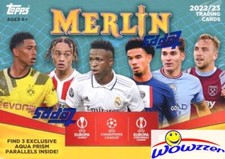 2022/23 Topps MERLIN CHROME UEFA Soccer EXCLUSIVE Factory Sealed Blaster Box   picture