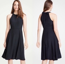 NWT Ann Taylor Bow Dress Black Size 0 picture