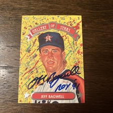 1992 Donruss Jeff Bagwell Signed Gallery Of Stars Auto Houston Astros HOF COA picture