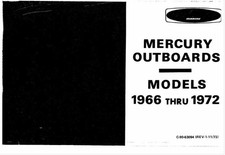 Outboards 1966-1972 Models Service Reference Manual Vintage Marine 43P picture