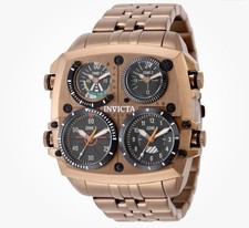 🔥NEW🔥Invicta Aviator ZULU TIME 4 Time Zone Pilot Men's Watch 50mm Copper 50659 picture
