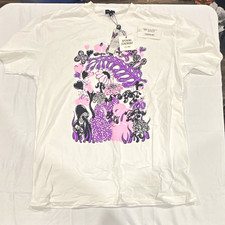 Opening Ceremony Women’s White Bunny Graphic Print Short Sleeve Crew Neck Tee XL picture