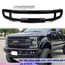 For 2017-2019 Ford F250 F350 Super Duty Agate Black Front Bumper Face Bar w/Fog picture