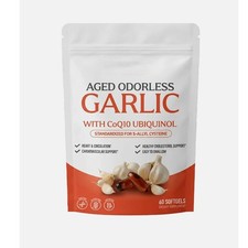 Odorless Aged-Resilia Garlic Extract 600mg Softgels (60 Count) with CoQ10 picture