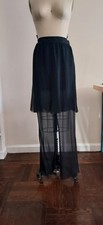 Vintage Karl Lagerfeld Black Chiffon Pants picture