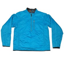 Chaps Lightweight Puffer Jacket Men's Large Blue Insulated EUC picture