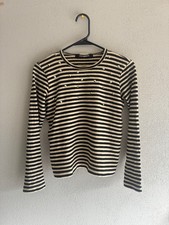 FW/15 Junya Watanabe Comme des Garcons Studded Punk Striped Long-Sleeve Shirt picture