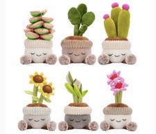 New Greenhouse Russ 12” Potted Plant Garden Lilly Sunflower Cactus Plush U Pick1 picture