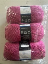 MainStays Anti-Pill Acrylic Yarn Mint  Pink 5 oz 3 Pack picture