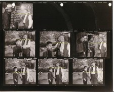 JEFFS COLLIE Lassie PHOTO #52 Orig 1956 CBS TV CONTACT PRINT SHEET Geo CLEVELAND picture