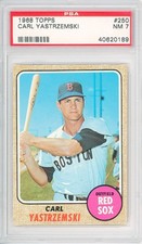 1968 Topps CARL YASTRZEMSKI #250 💎 PSA 7 NM picture