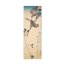 Utagawa Hiroshige - Purple Magnolia and Hornbill - ca. 1830 - Canvas Wall Art picture