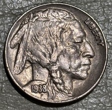 1938d Buffalo nickel nice original AU+ Condition, great coin, no issues picture