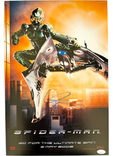 WILLEM DAFOE SIGNED GREEN GOBLIN SPIDERMAN 12X18 MOVIE PHOTO POSTER JSA COA picture