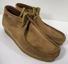 Clarks Wallabee Moccasin Loafers 10.5 M Brown Suede Extreme Comfort Lace Up picture
