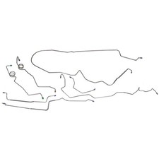 1978-80 Chevrolet Monte Carlo/SS Power Disc Brake Line Kit 7pc, OE Steel picture