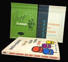Vintage Gregg & Smith-Corona Typing And Typewriting Instruction Books Collection picture