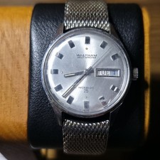 Vintage Waltham 25 Jewel Self-Winding Stainless Steel Wrist Watch | Run Smoothly picture