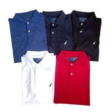 NWT Nautica Mens Navtech Classic Fit Wicking Short Sleeve Performance Polo Shirt picture
