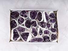 Natural Amethyst Clusters, AAA Quality Raw Amethyst Crystals, Full Flat Lots picture