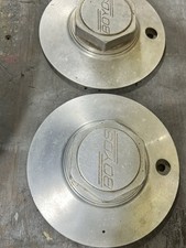 Pair Vintage BOYDS 7” Aluminum Hex Center Caps Lug Covers Boyd Coddington Rare picture