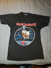 Vintage 1982-83 Iron Maiden World Tour T Shirt  Authentic Single Stitching picture