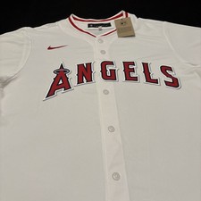 Nike X-Large Los Angeles Angels MLB Baseball Game Home Jersey NWT picture