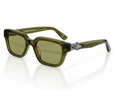 Chrome Hearts Vagillionaire II Sunglasses Green Lens 54-19-152 Full Box Set picture