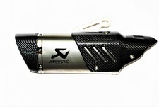 Akrapovic Exhaust Style Carbon Fiber Muffler Slip-On Universal Fit  Silencer picture
