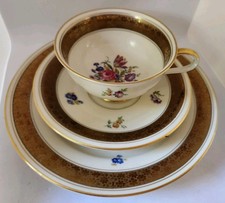 Vtg Very Rare Rosenthal Kronach Else Elfenbein Gold Teacup Saucer Dessert picture